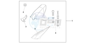 CBR1000RR9 BR / MME - (BR / MME) drawing HUGGER REPSOL REPLICA