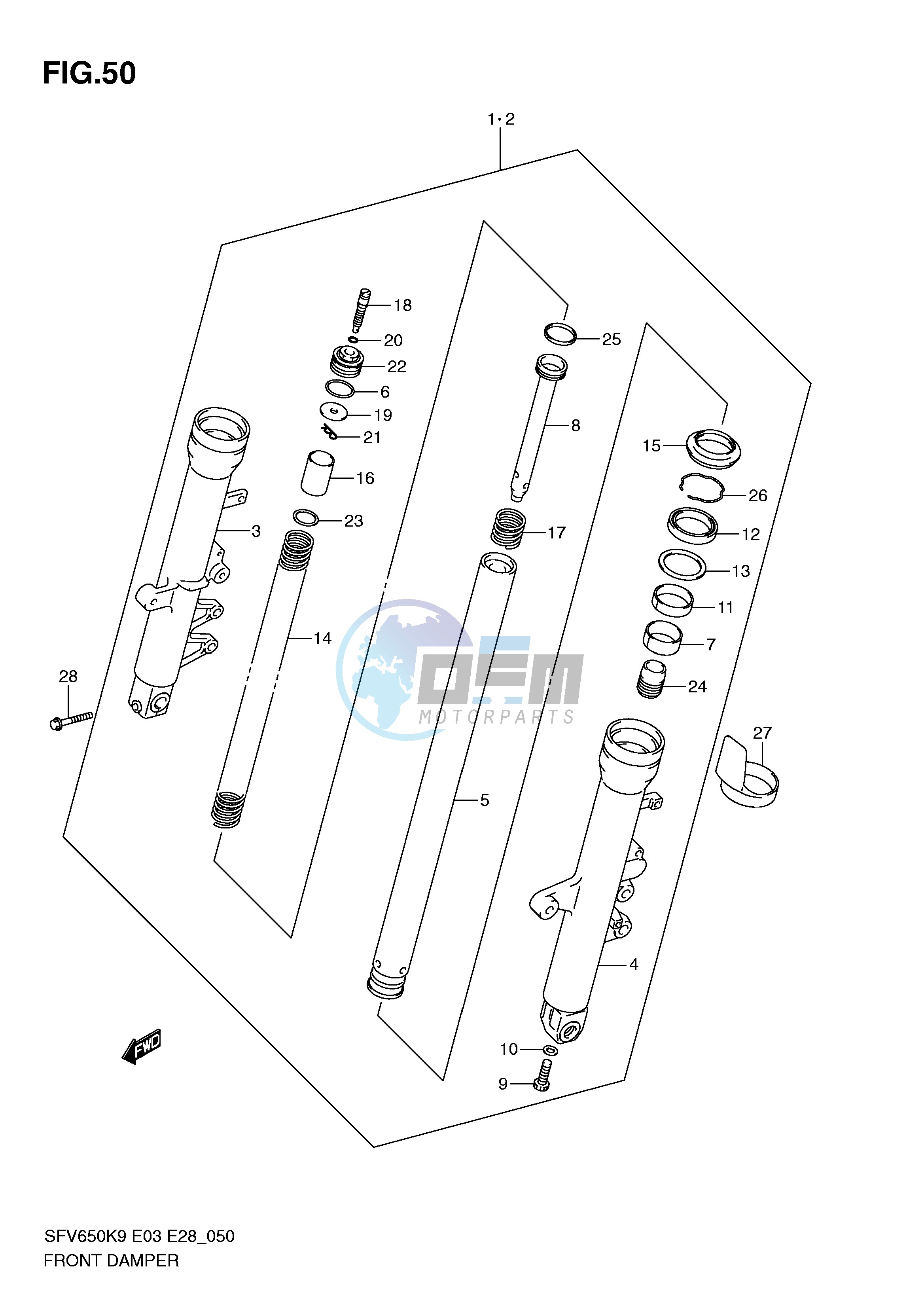 FRONT DAMPER (SFV650K9 L0)