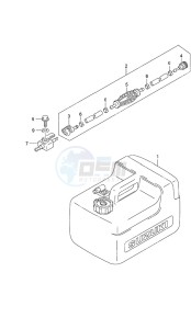 DF 9.9B drawing Fuel Tank