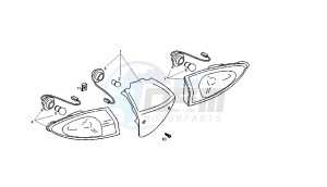 BOULEVARD - 50 CC 4T EU2 25 KM/H drawing TAILLIGHT