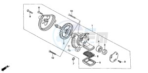 CM125C drawing OIL PUMP