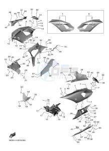 YZF690 YZF-R7 (BEB4) drawing COWLING 2