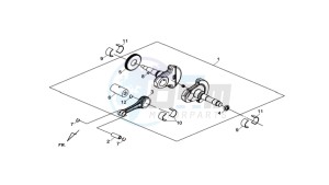 MAXSYM 400 EFI drawing CRANKSHAFT / PISTON / PISTON RING