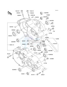 KX 85 A [KX85 MONSTER ENERGY] (A6F - A9FA) A7F drawing CRANKCASE