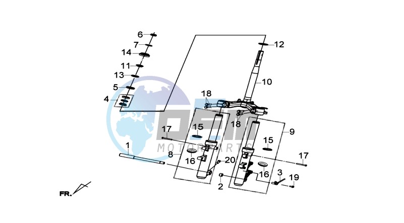 FRONT FORK/ STEERING HEAD BEARING / FRONT FORK