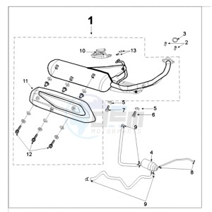 VIVA 3 L 4T SPORTLINE drawing EXHAUST