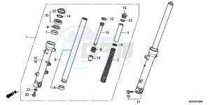 NC700XDC drawing FRONT FORK