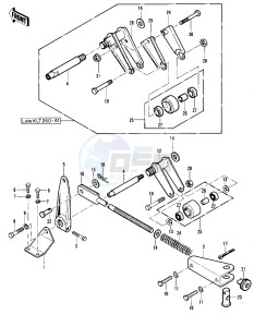 KLT 250 A [KLT250] (A1) [KLT250] drawing CHAIN TENSIONER -- 82 A1- -