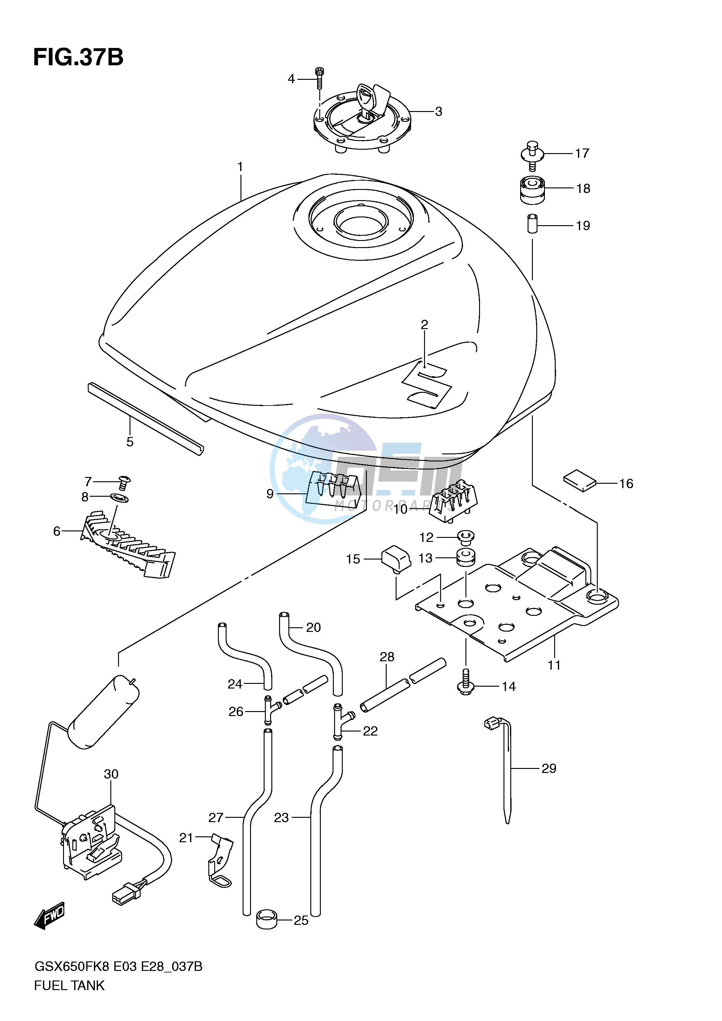 FUEL TANK (MODEL L0)