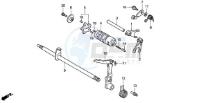 ANF125T drawing GEARSHIFT DRUM