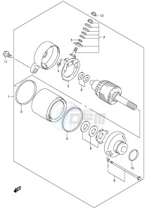 SV650S (E2) drawing STARTING MOTOR