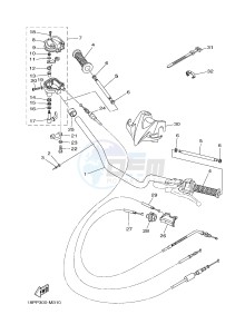 YFZ450R YFZ45YSSH YFZ450R SPECIAL EDITION (BW24) drawing STEERING HANDLE & CABLE