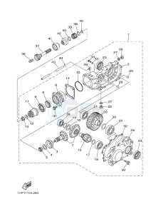 YFM700FWAD YFM700PLE GRIZZLY 700 EPS (2BGG 2BGH) drawing DRIVE SHAFT