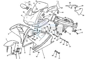 MITO EVOL.125 drawing FRONT BODY