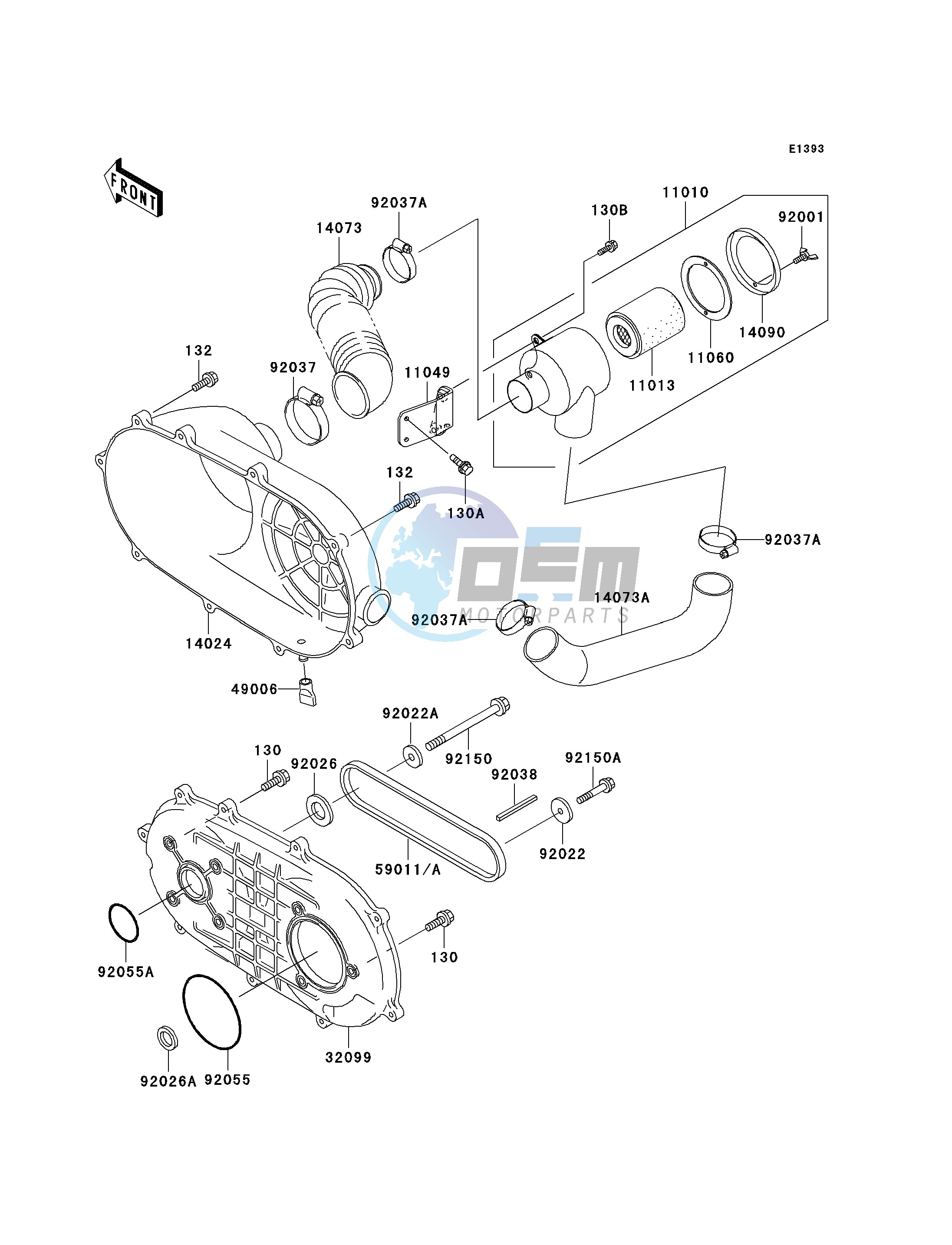 CONVERTER COVER_DRIVE BELT