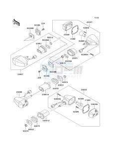 ZX 1200 B [NINJA ZX-12R] (B1-B4) [NINJA ZX-12R] drawing TURN SIGNALS