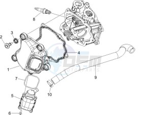 Beverly 125 Sport e3 drawing Cylinder head cover