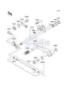 ZZR600 ZX600-E13H GB XX (EU ME A(FRICA) drawing Gear Change Mechanism