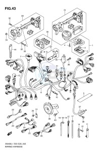 AN400 (E3-E28) Burgman drawing WIRING HARNESS (AN400ZAL1 E28)