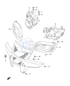 LT-A500XP Z drawing FRONT GRILLE