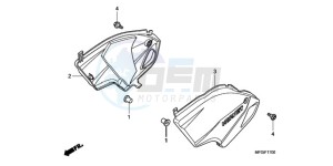 CB600FA Europe Direct - (ED / 25K) drawing SIDE COVER