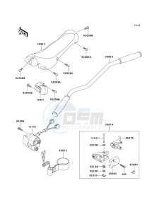 JH 1200 B [ULTRA 150] (B1-B3) [ULTRA 150] drawing HANDLEBAR