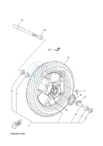 X-MAX125 ABS X-MAX (2DM6 2DM6) drawing FRONT WHEEL