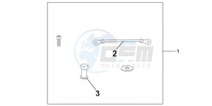 CBR1000RA9 UK - (E / ABS MME) drawing TANK BAG ATT KIT