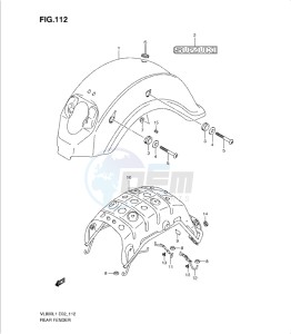 VL800 drawing REAR FENDER (VL800L1 E24)