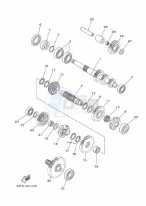 YFM700FWAD GRIZZLY 700 EPS (BFEC) drawing TRANSMISSION