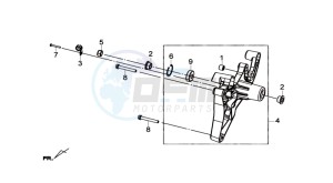 JOYMAX 250i drawing REAR FORK - REAR SUSPENSION