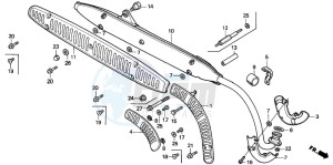 CT110 drawing EXHAUST MUFFLER