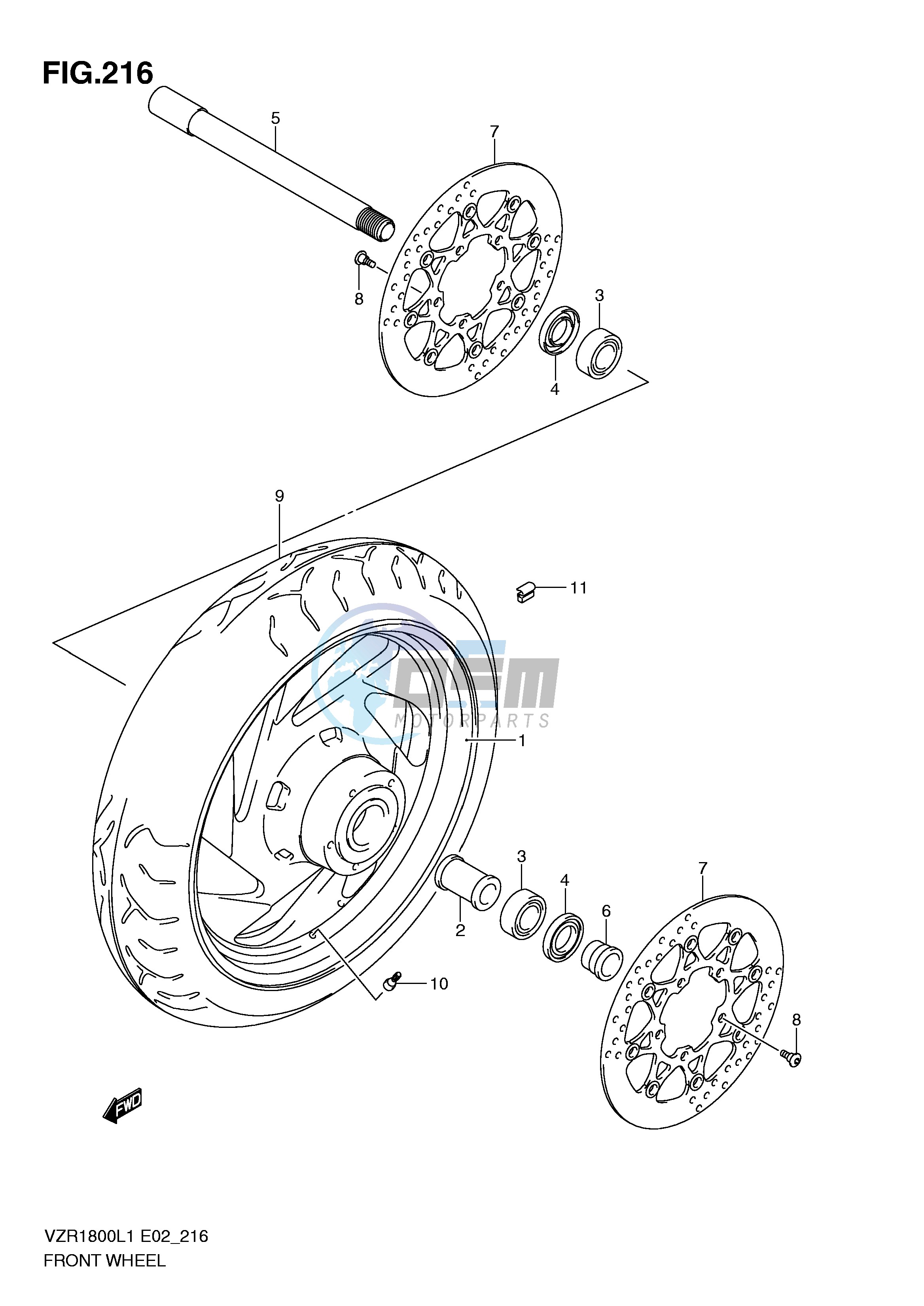 FRONT WHEEL (VZR1800ZL1 E2)