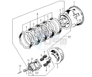 WOLF 125 drawing CLUTCH