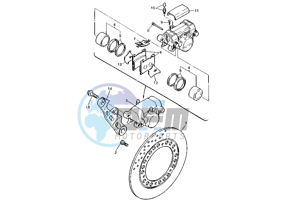 REAR BRAKE CALIPER