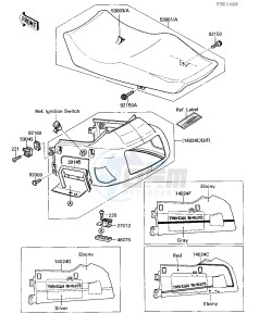 ZX 1000 B [NINJA ZX-10] (B1-B2) [NINJA ZX-10] drawing SEAT