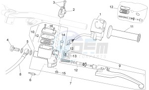 Sport City Street 125 4t 4v e3 drawing LH Controls