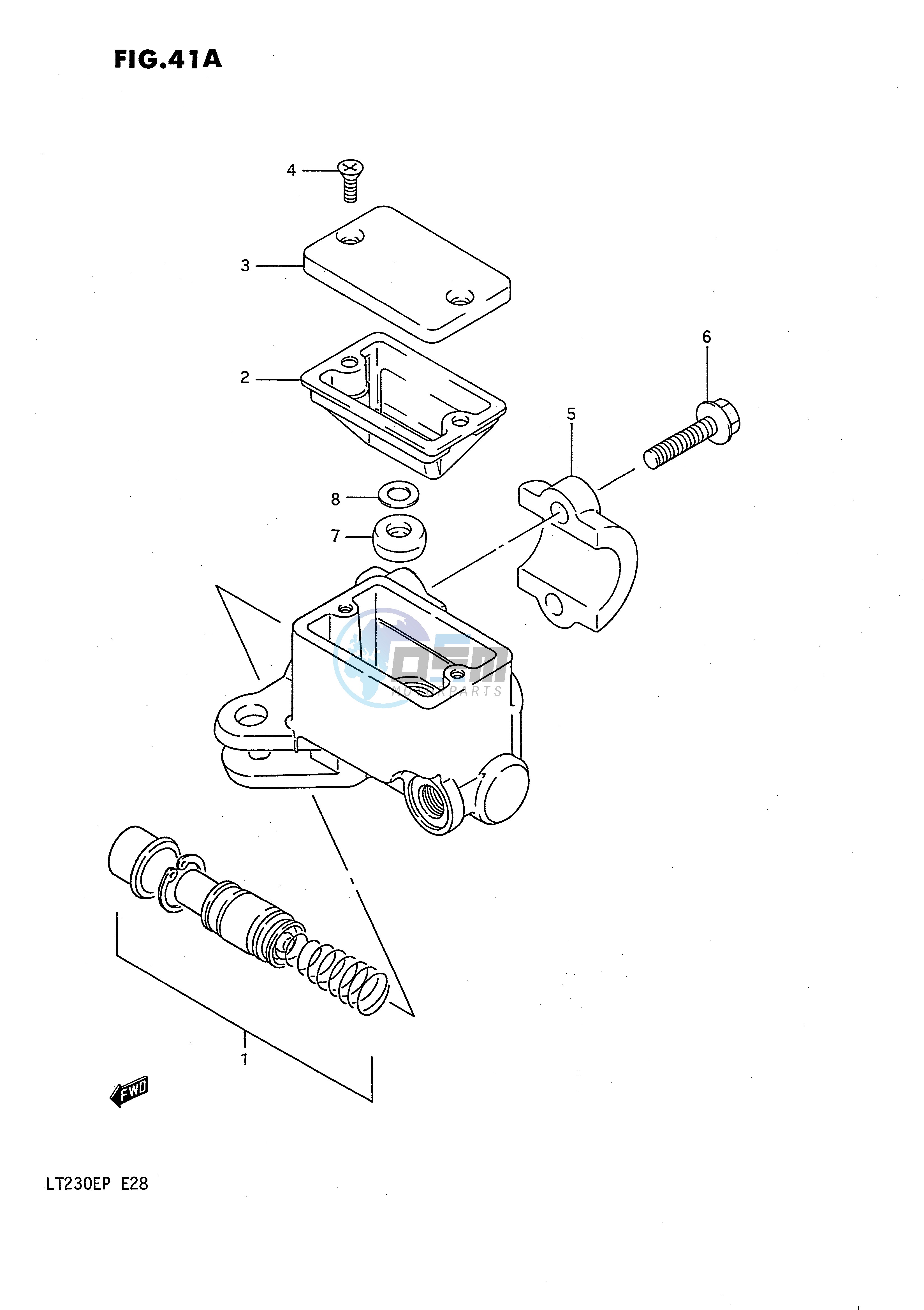 FRONT MASTER CYLINDER (MODEL M N P)