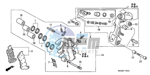 L. FRONT BRAKE CALIPER