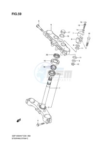 GSF-1250S BANDIT EU drawing STEERING STEM