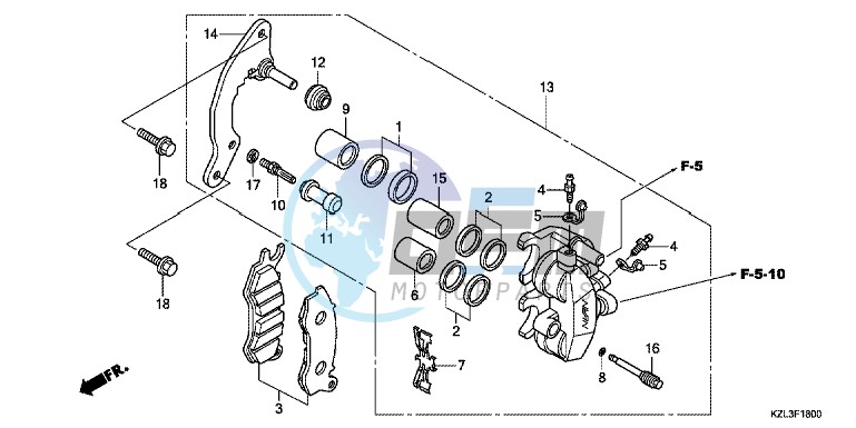 FRONT BRAKE CALIPER