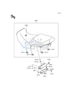 VERSYS 1000 KLZ1000BFF FR GB XX (EU ME A(FRICA) drawing Seat