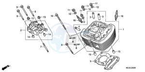 VT750C9 Ireland - (EK / MK) drawing FRONT CYLINDER HEAD