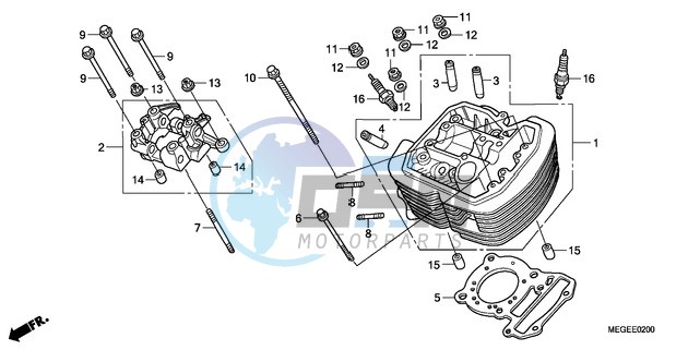 FRONT CYLINDER HEAD