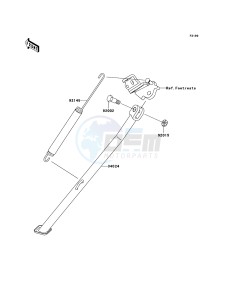 KLX450R KLX450A9F EU drawing Stand(s)