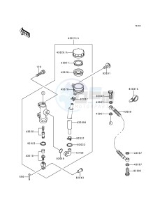 ZR 750 C [ZEPHYR 750] (C1-C3) [ZEPHYR 750] drawing REAR MASTER CYLINDER