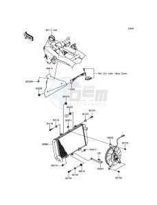 Z800 ABS ZR800BFF FR GB XX (EU ME A(FRICA) drawing Radiator