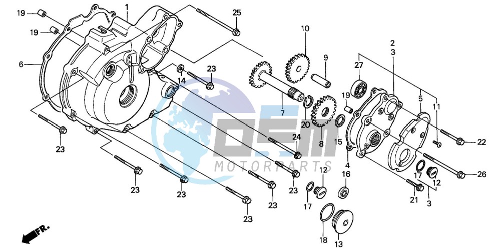 LEFT CRANKCASE COVER