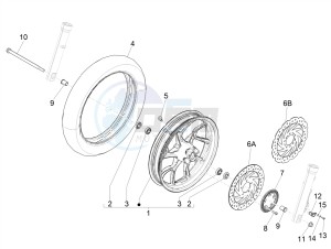 MEDLEY 125 4T IE ABS E4 2020 (APAC) drawing Front wheel