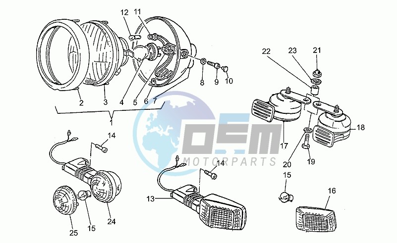 Headlight-horn